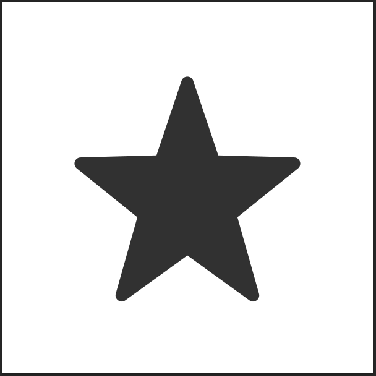 星の角丸